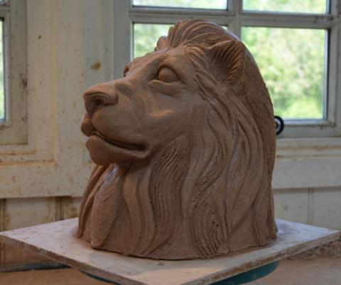 Lion in progress