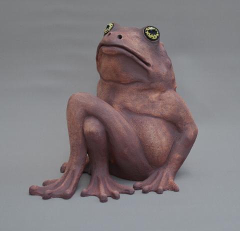 frog with crossed legs
